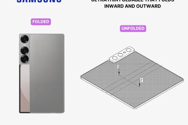 Samsung'un 360 Derece Katlanabilir Telefon Patenti Geleceğin Cihazlarını Şekillendiriyor