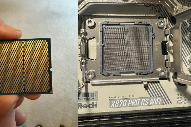 AMD Ryzen 9 9950X3D, ASRock X870 Pro RS Anakartta Patladı!