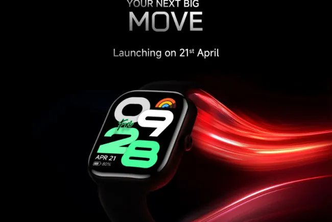 Xiaomi, Redmi Watch Move'u 21 Nisan'da Tanıtıyor: AMOLED Ekran ve Döner Tepe ile Geliyor
